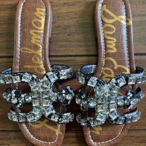 NWOT Sam Edelman Bay 2 Embellished Slide Sandal